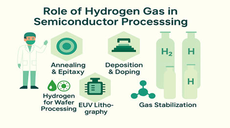 Role of Hydrogen Gas in Semiconductor Processing